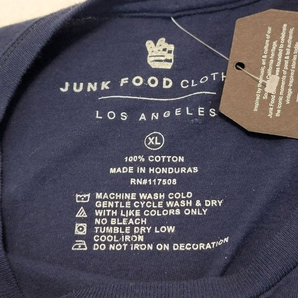 Junk Food Clothing Men's XL Blue Pink FLoyd Graphic T-Shirt NWT - Picture 3 of 6